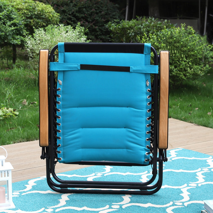 Arlmont & Co. Dealie Reclining Zero Gravity Chair with Cushion